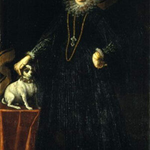 Come vestiremo - Ritratto di gentildonna con cane (Camilla Ruggeri Brami#)