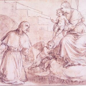 Alessandro Turchi detto L'Orbetto - La Vergine col Bambino appare a sant'Alessio