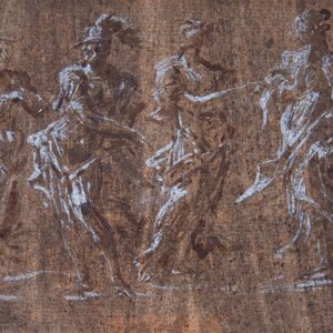 Ambito emiliano (XVIII secolo) - Nettuno, Marte, Minerva e Flora