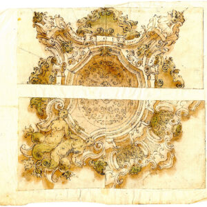 Anonimo (XVIII secolo) - Due motivi decorativi per soffitti