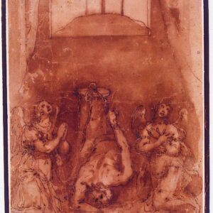 Cesare Nebbia - Cristo alla colonna compianto da due angeli