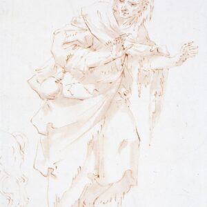 Francesco Stringa - Vecchia mendicante con cane