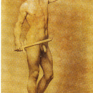 Gaetano Chierici - Nudo con spada in mano