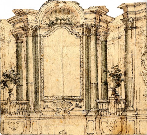 Giovanni Antonio Paglia - Progetto di decorazione per altare