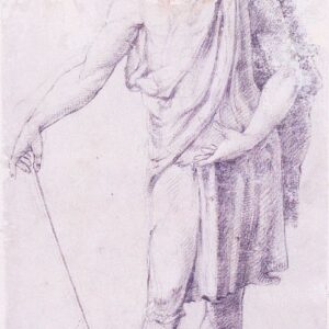 Innocenzo da Imola - Studio per figura maschile panneggiata
