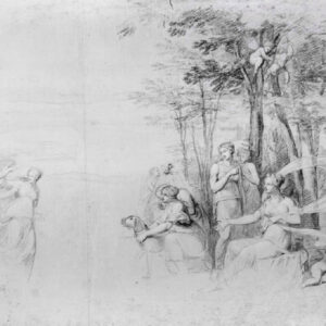 Prospero Minghetti - Studio per scena mitologica