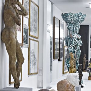 Allestimento mostra Tutto tondo. Foto © Carlo Vannini