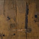 Alberto Burri, Abstraction with Brown Burlap (Sacco), 1953, olio, vernici, applicazioni in seta su iuta, Torino, GAM-Galleria Civica d’Arte Moderna e Contemporanea